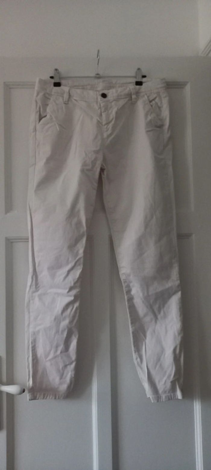Jean blanc crème Cimarron XL
