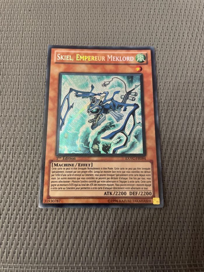 Carte Yu-Gi-Oh Skiel, Empereur meklord EXVC-FR094 Secret rare FR