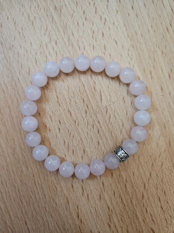 Bracelet pierres quartz rose neuf