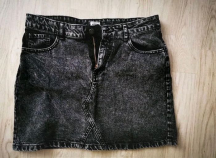 Jupe noire en jean