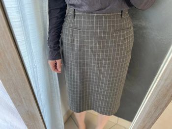 Jupe marron carreaux