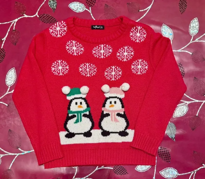 Pull chaud Noël fille 8 ans Influx
