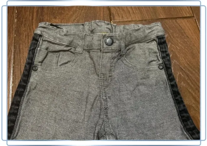 pantalon jean garcon gris chine et noir My Chicco 3 ans - photo numéro 6
