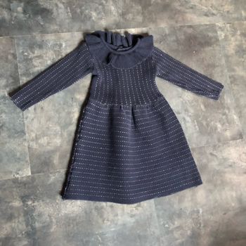 Robe bleu marine Fil or 2 ans Kiabi