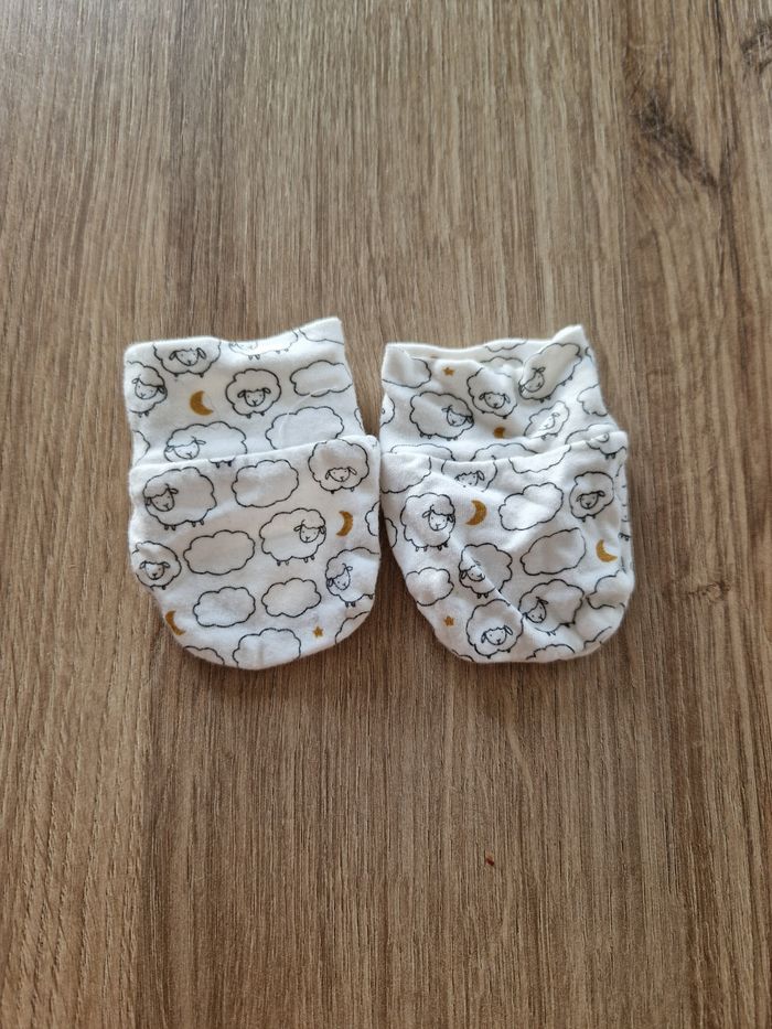 Moufles de Naissance / Mitaines Bébé Verbaudet - Taille 1 Mois