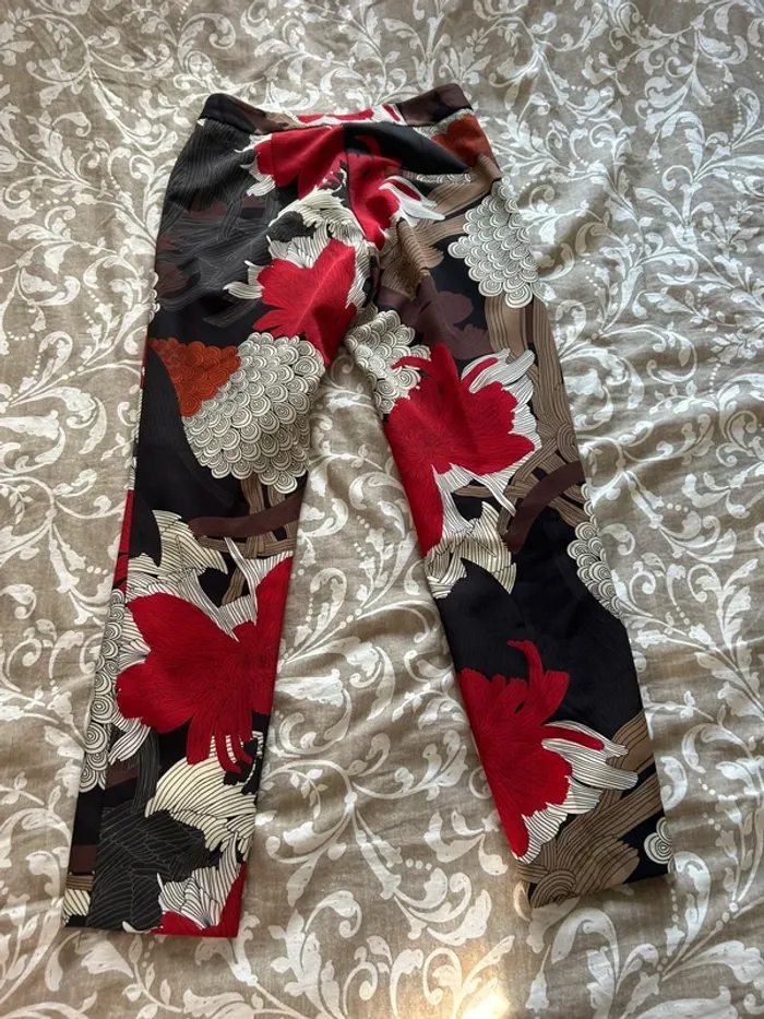 Ensemble tailleur floral impérial - Blazer M / Pantalon S coloré - photo numéro 2