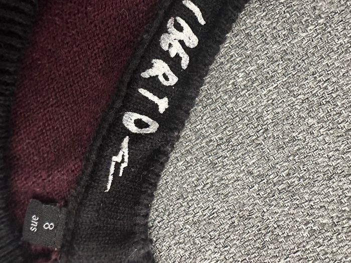 Pull manches longues liberto taille 8 ans très bon état gris noir violet - photo numéro 3