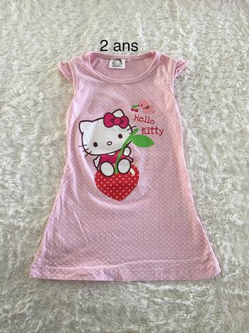 Chemise nuit Hello Kitty fraise 2a