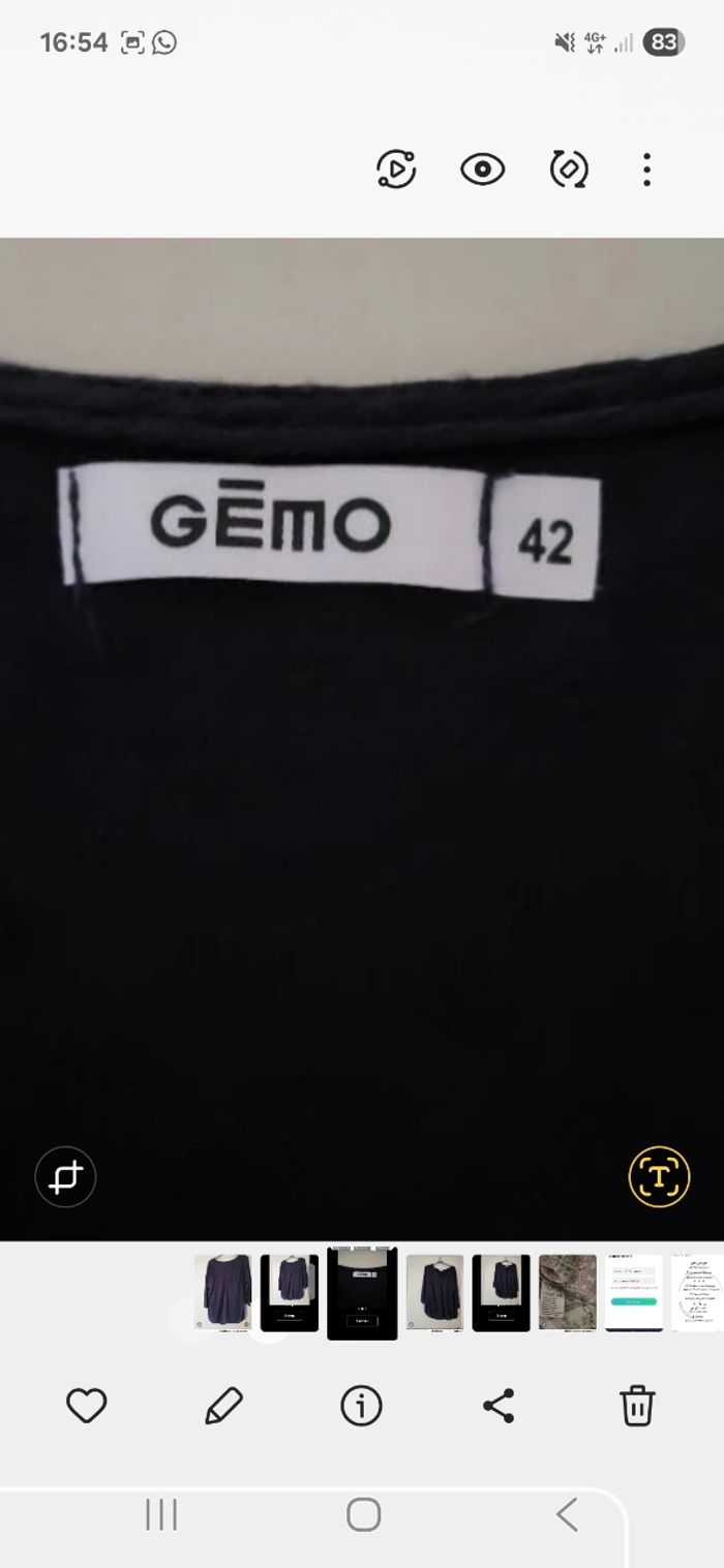 Blouse bleu marine - photo numéro 3