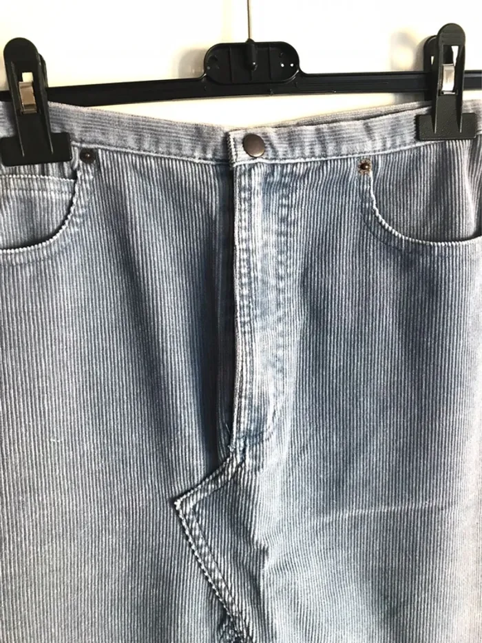 Jupe 10 ans en velours bleu - photo numéro 2