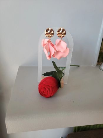 Clips petales de fleurs roses