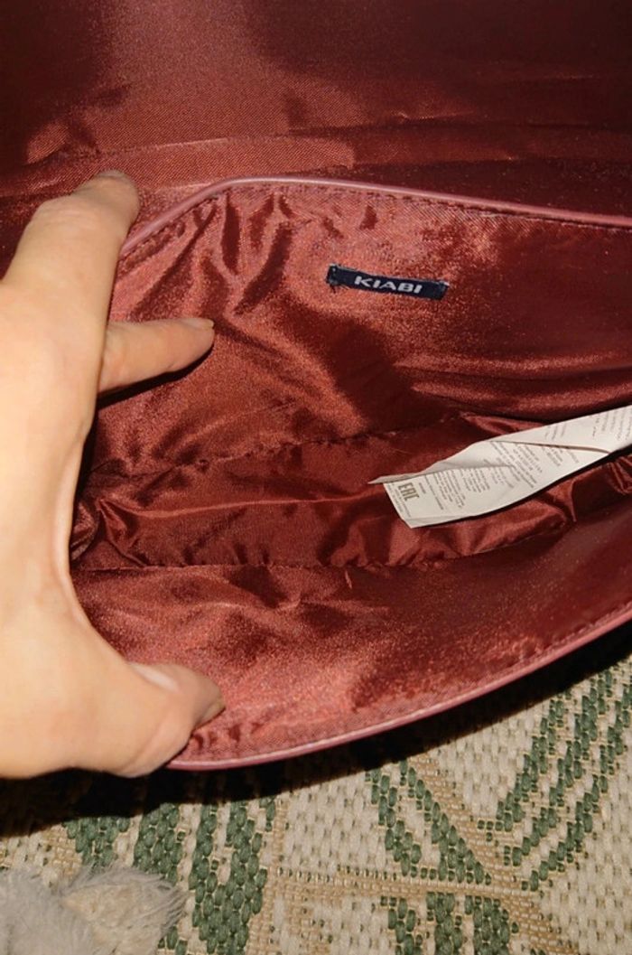 Sac bandoulière bordeaux - photo numéro 3