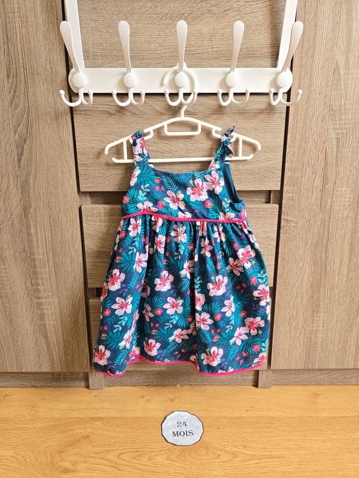 Vêtement Bébé Fille - Robe bretelle fleurie