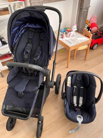 Pousette Cybex Priam Platinium - Assise + Maxi-Cosy