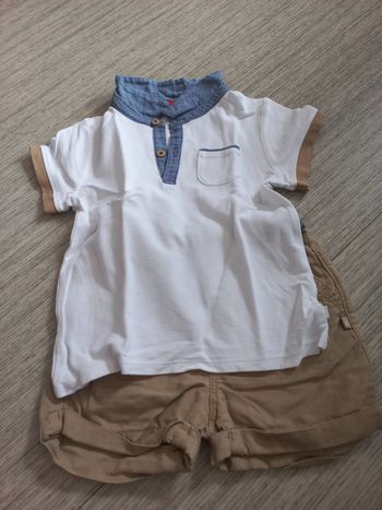 Ensemble polo short T 24 mois