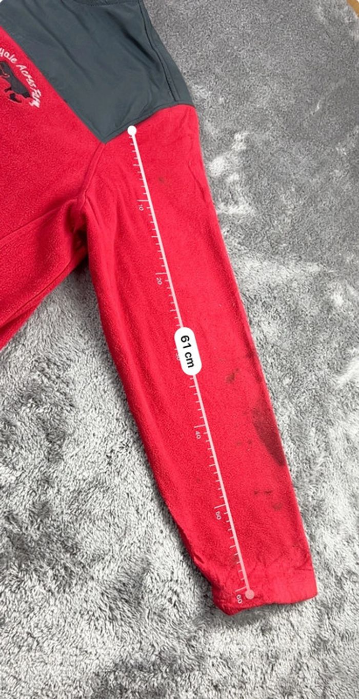 Pull polaire Starter rouge et noir à zip taille XL – Homme casual - photo numéro 5