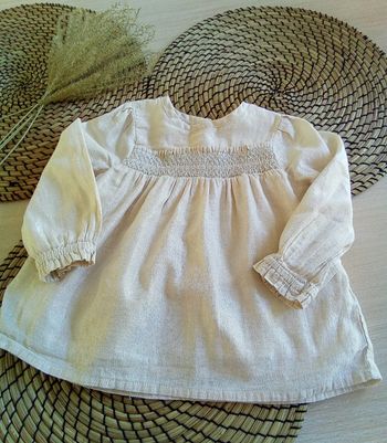 Tunique crème avec fils brillants Tape à l'oeil taille 24 mois