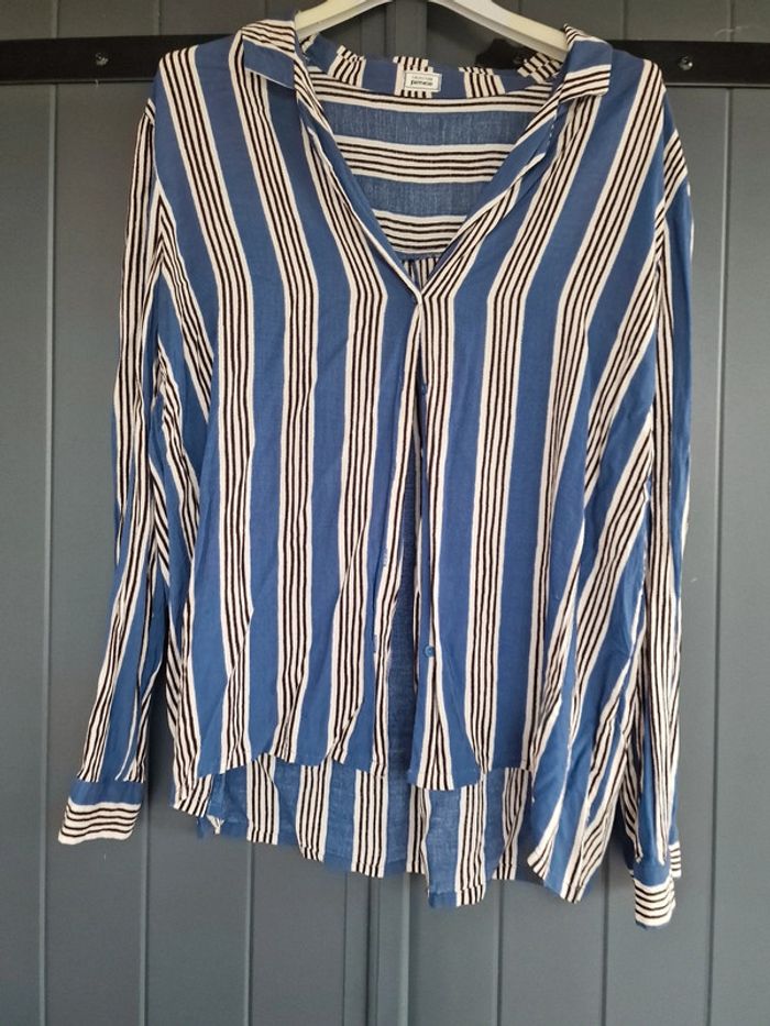 Chemise bleu a rayures pimkie - photo numéro 2