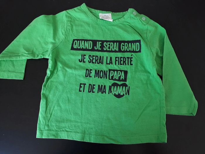 Tee shirt manches longues 18 mois