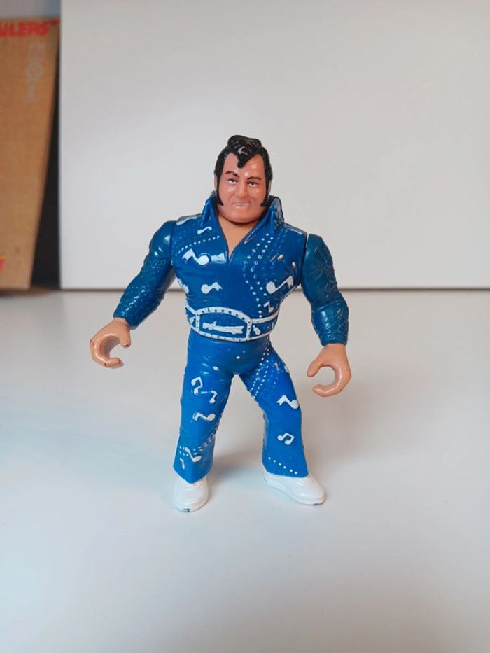 Figurine de catch WWF vintage 1991 honky tonk man hasbro titan taille 12cm