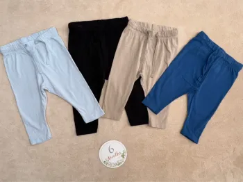 Lot 4 pantalons fin été • h&m • taille 4 et 6 mois
