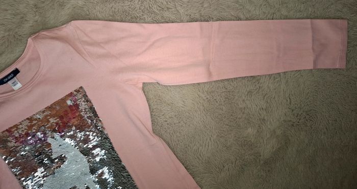 T shirt rose okaidi 10 ans paillette réversible - photo numéro 6