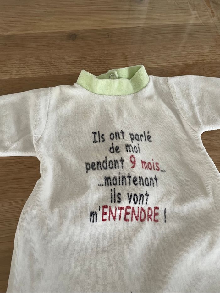 Lot 3 bodies bébé mixte 1 mois – doux, confortable - photo numéro 7