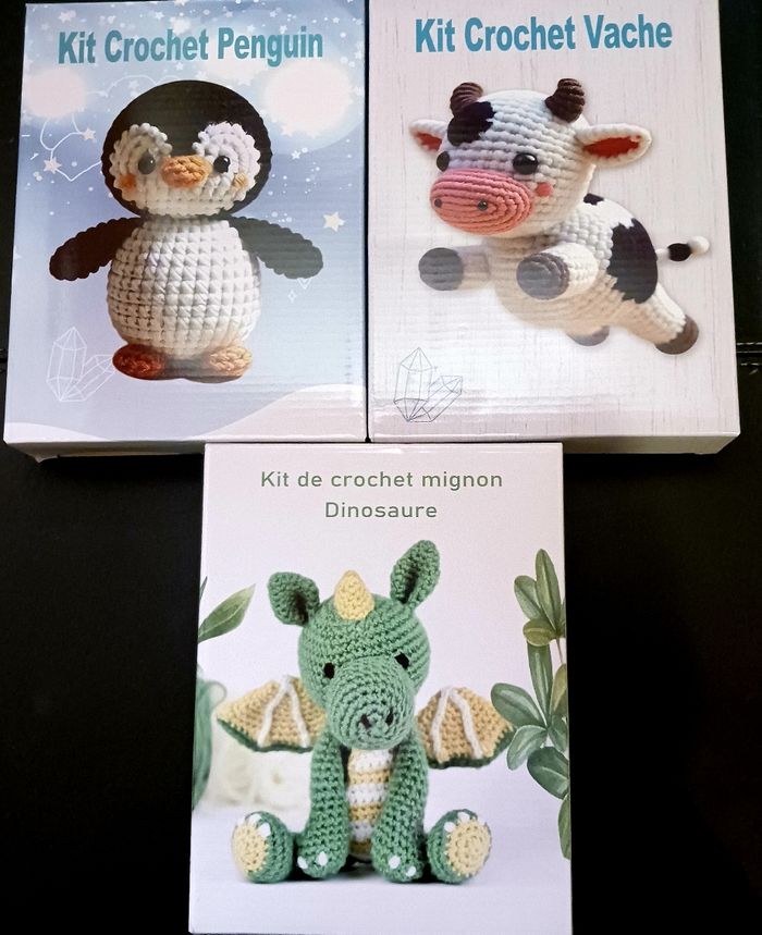 1 lot de 3 kit crochet