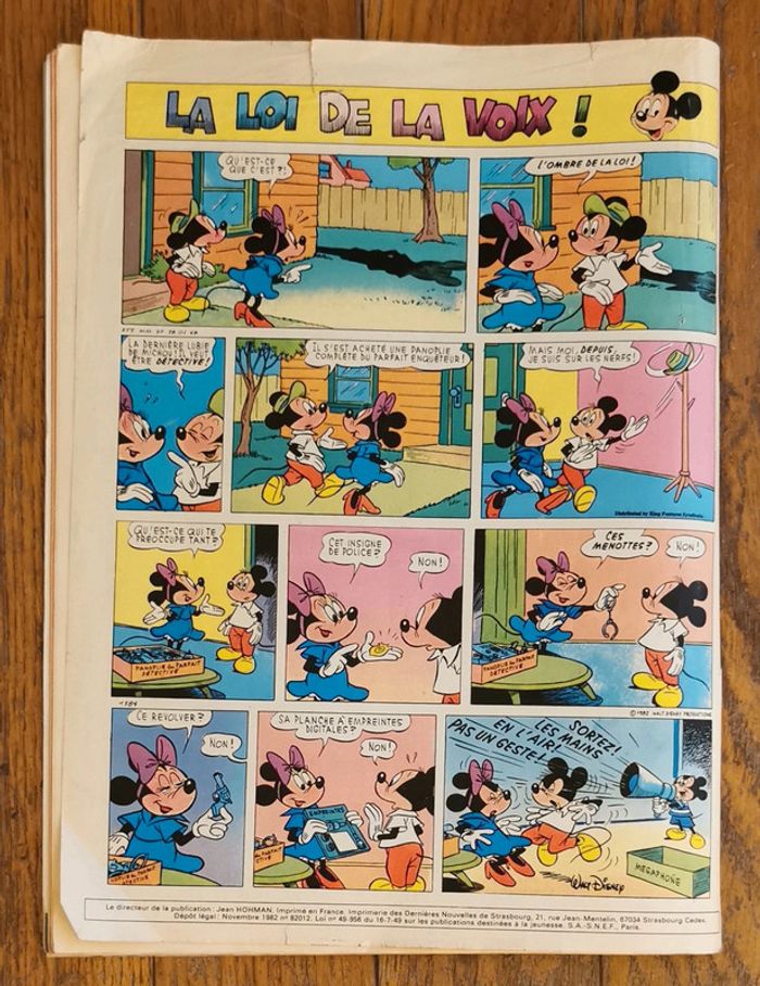 Ancien journal de mickey avec poster géant Les Aristochats 1982 N°1584 vintage - photo numéro 19