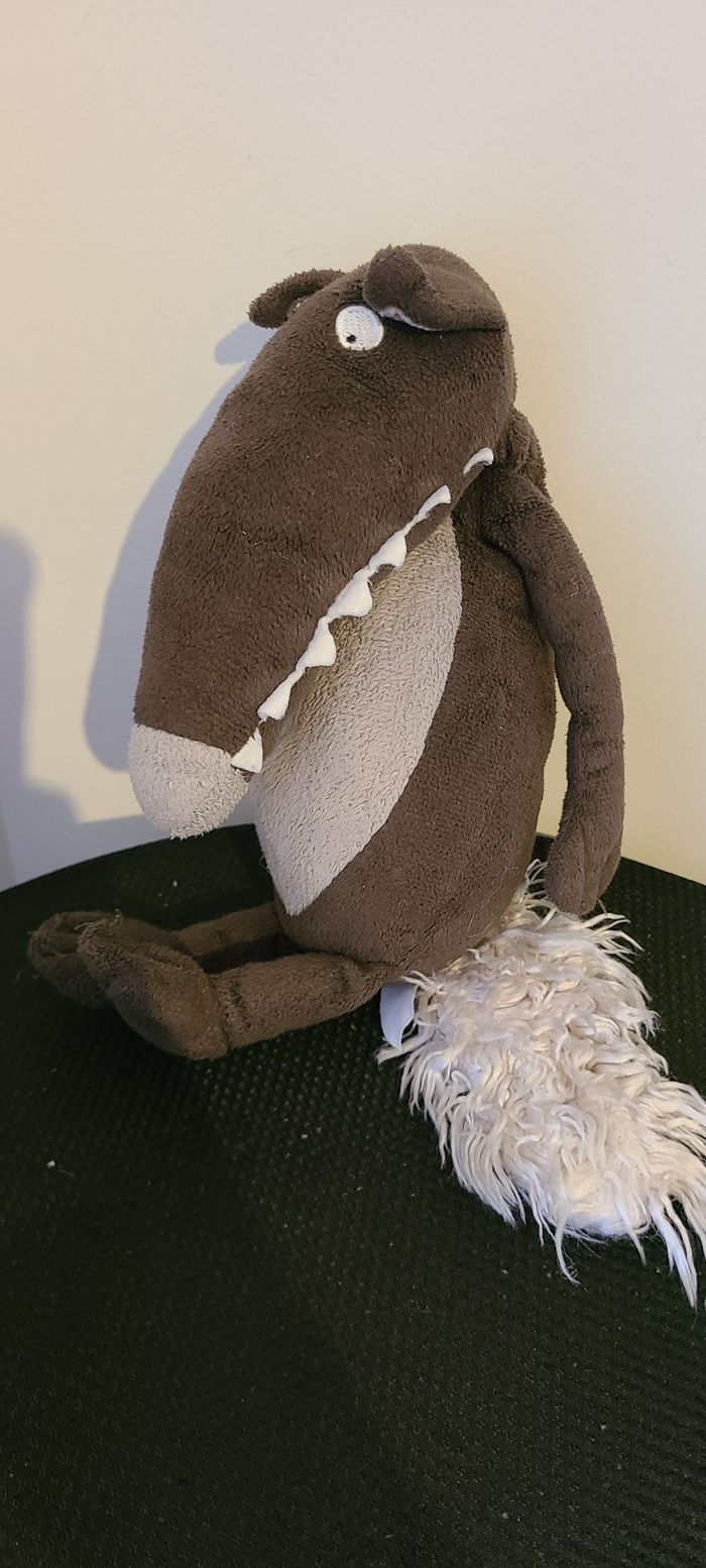 La peluche loup de taille moyenne - nue - photo numéro 4