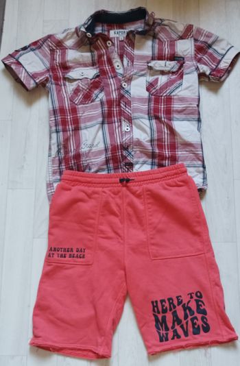 Ensemble garçon Kaporal 12 ans chemisette + short été