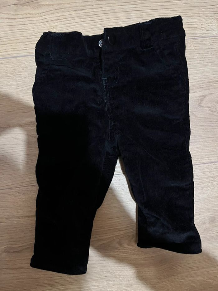 Ensemble tenue bébé Orchestra 3 mois pantalon velours chemise - photo numéro 3
