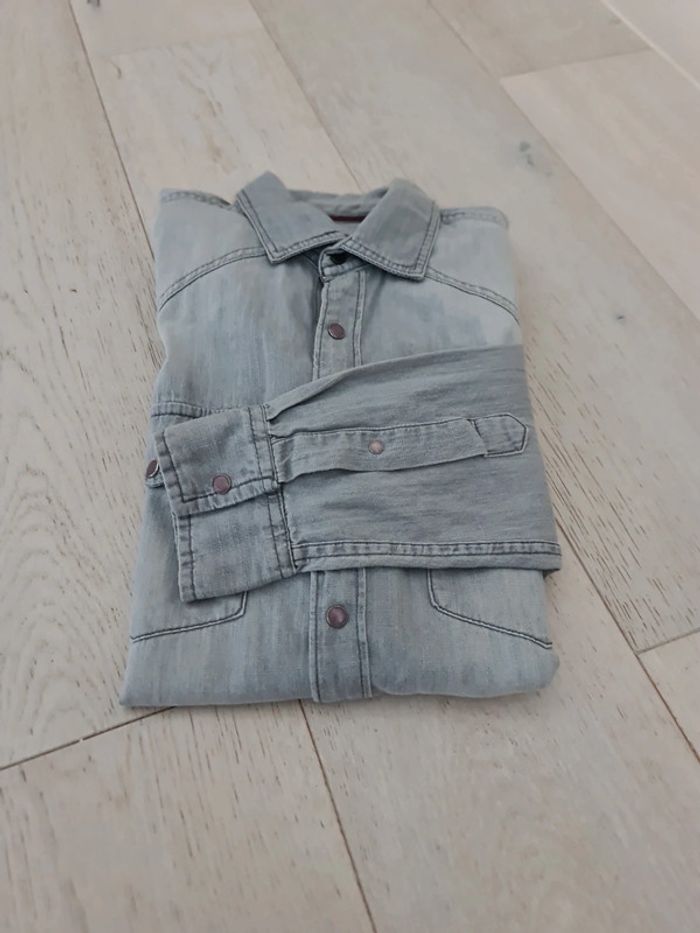Veste chemise légère imitation jean taille M