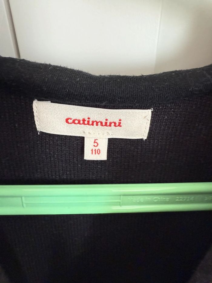 Gilet zippé à capuche catimini 5 ans - photo numéro 3