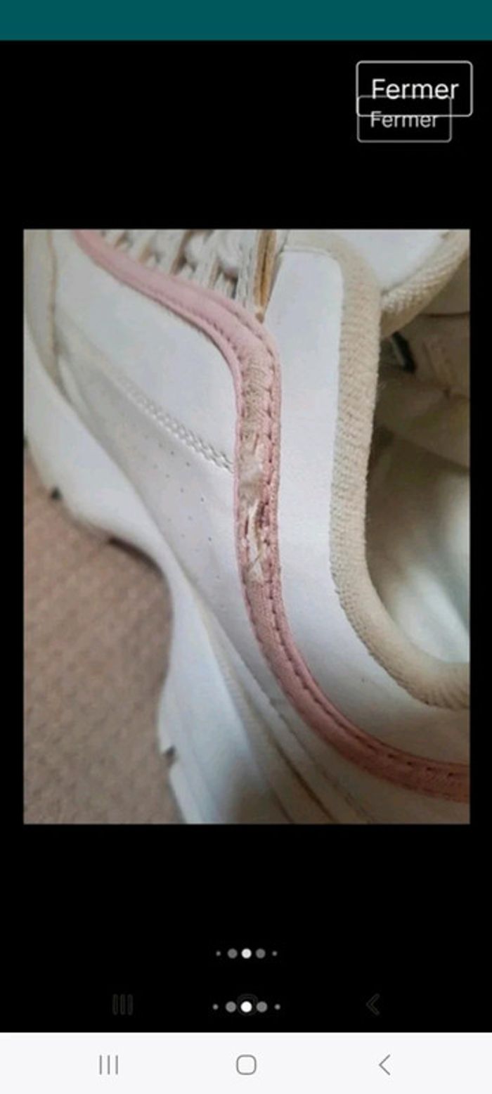 Baskets Fila 38,5 blanc rose
femme - photo numéro 10