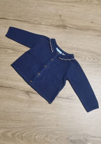 Gilet en maille à col 12 mois