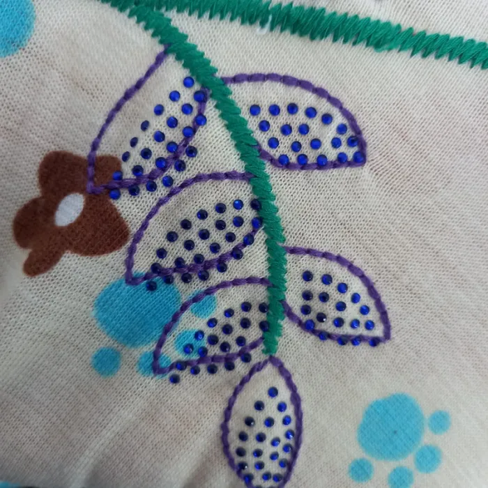 Robe été motif fleur et chats dos nu - photo numéro 4