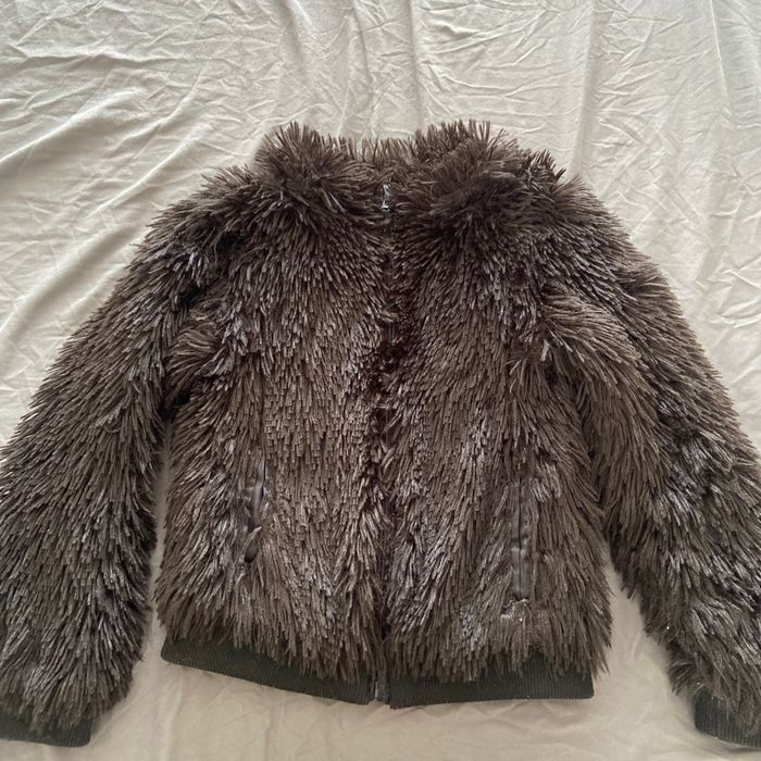 veste imitation fourrure