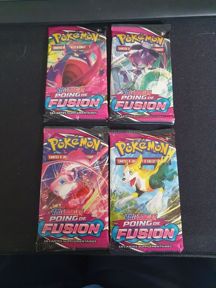Arset 4 boosters pokemon poing de fusion fr