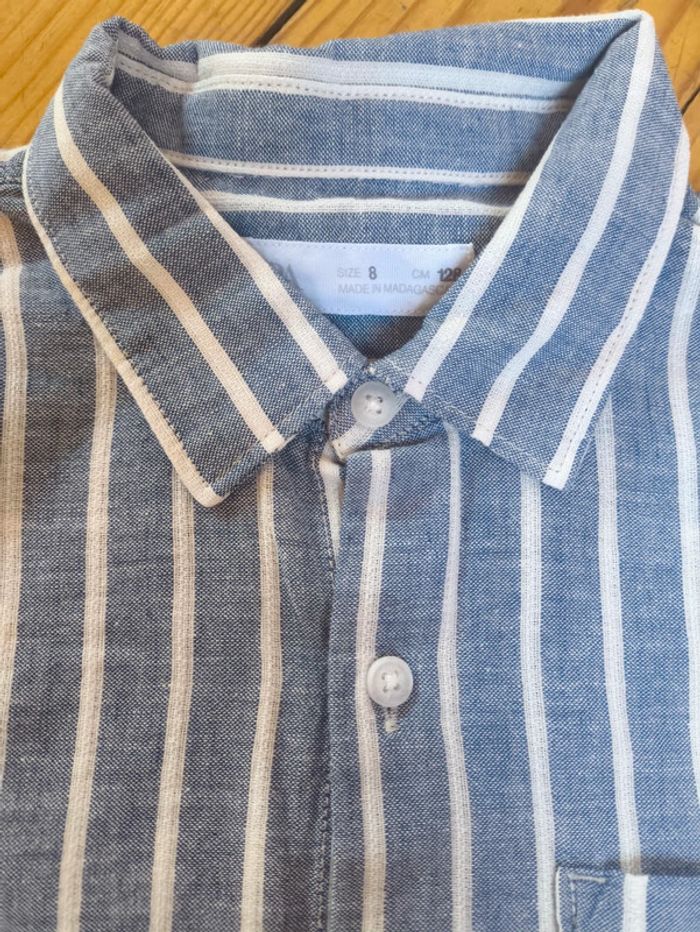 Chemise a rayures 8 ans Zara - photo numéro 3