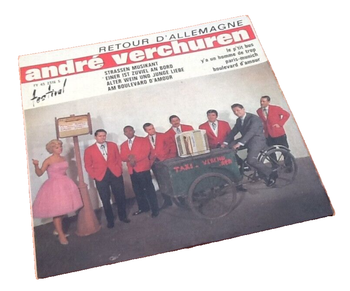 Vinyle 45 tours  André Verchuren  Retour d' Allemagne (1963)