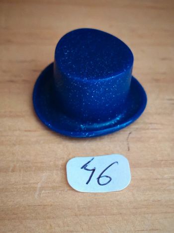 Playmobil cirque 1 chapeau haut de forme bleu pailleté