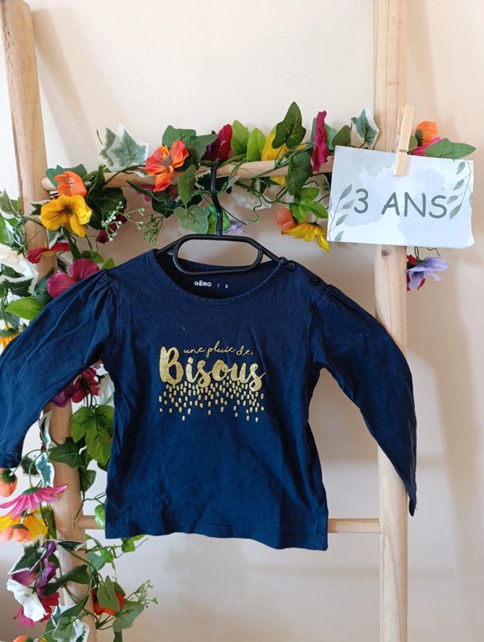 T-shirt manche longue 3ans Gémo