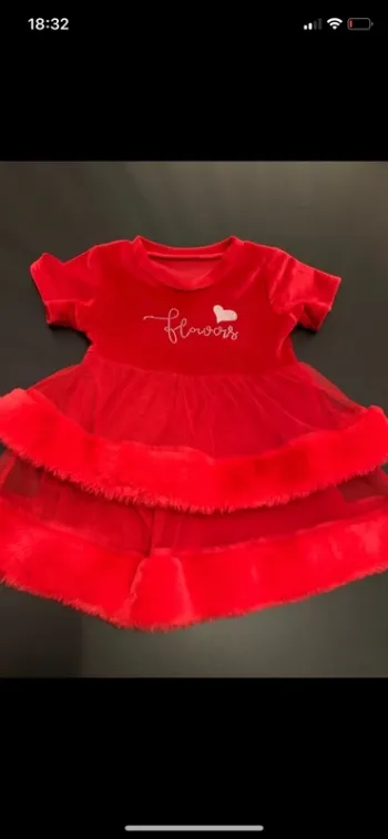 Robe rouge velours Noël 🎅