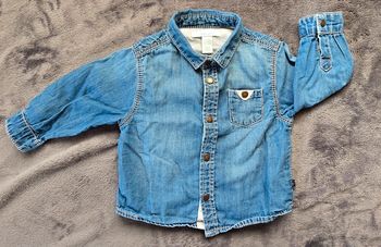Chemise en jean manches longues 6mois