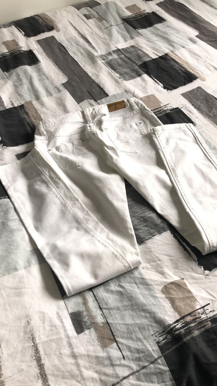 Jeans blanc taille 36 Bonobo jeans neuf sans étiquette - photo numéro 4
