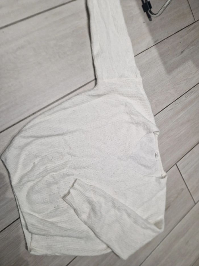 Pull maille blanc
