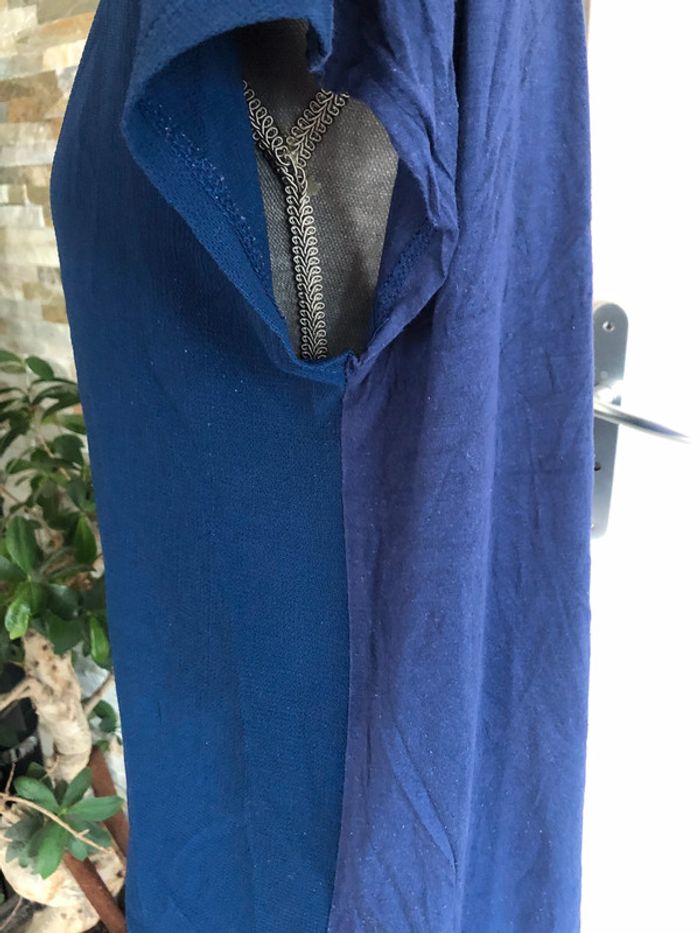 T-shirt bleu Camaieu 40 - photo numéro 3