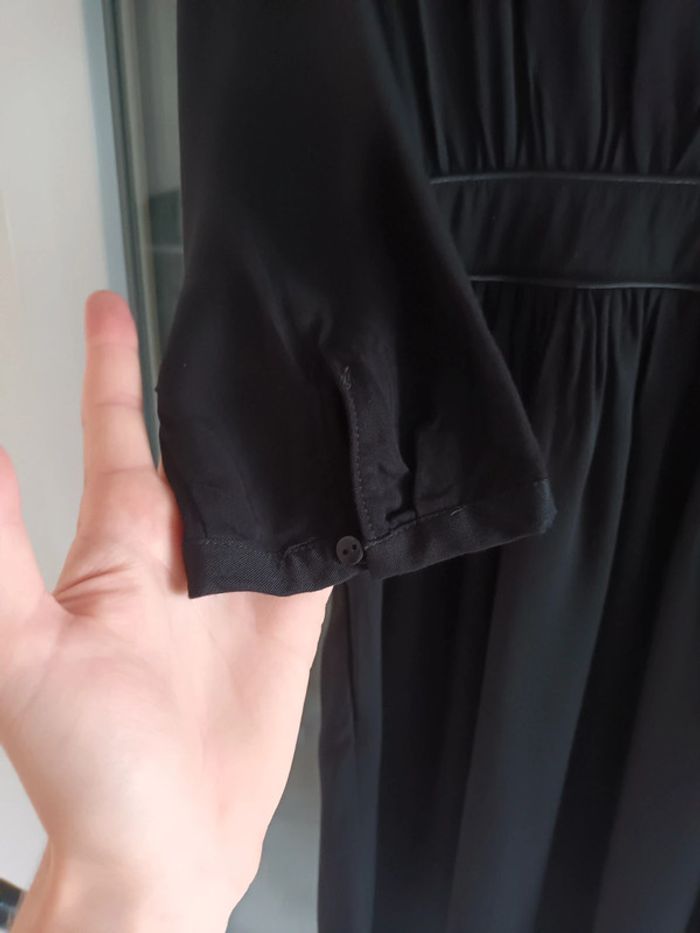 Robe noir manche longue camaieu - photo numéro 5