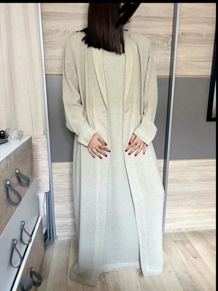 Ensemble robe et gilet long